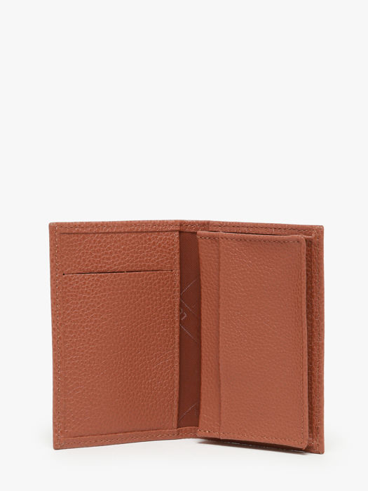 Longchamp Le foulonné Porte billets/cartes Marron