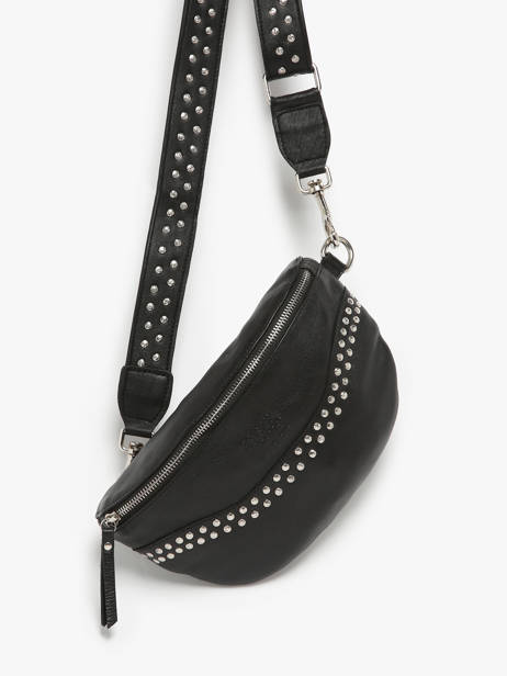 Porte-monnaie Porte-cartes Cuir Basilic pepper Noir glam BGLA32 vue secondaire 2