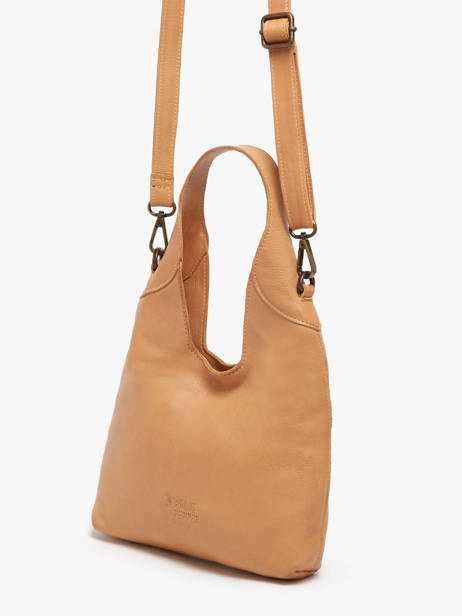 Sac Bandoulière Cow Cuir Basilic pepper Marron cow BCOW2S vue secondaire 2