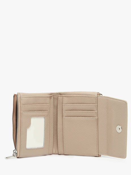 Porte-monnaie Porte-cartes Miniprix Beige grained F5019 vue secondaire 1