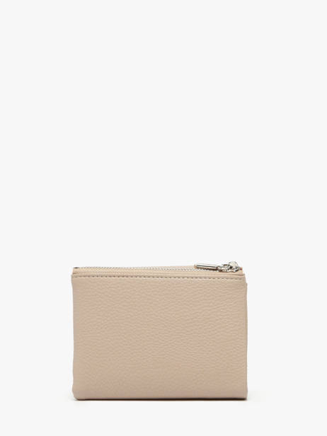 Porte-monnaie Porte-cartes Miniprix Beige grained F5019 vue secondaire 2