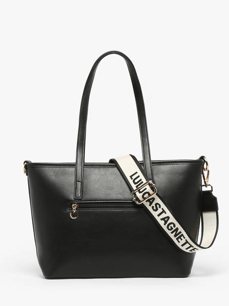 Sac Porté épaule Logo Lulu castagnette Noir logo YZEURE vue secondaire 4
