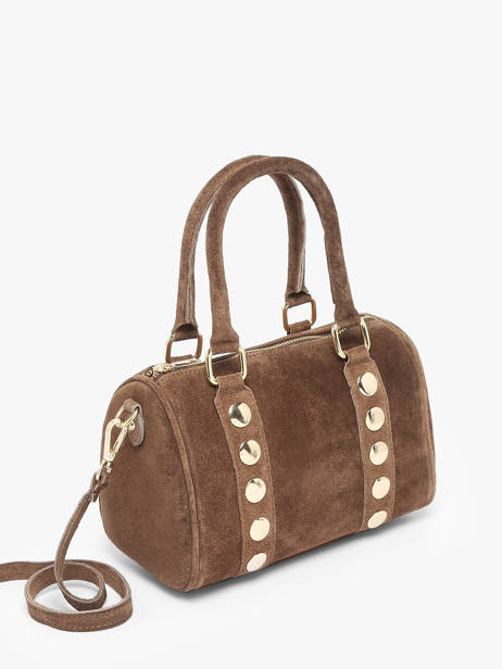 Sac à Main Velvet Cuir Milano Marron velvet VE25066 vue secondaire 1