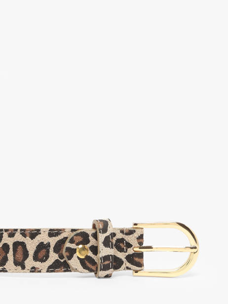 Ceinture Réglable Milano Beige velvet leopardo VL25067 vue secondaire 1