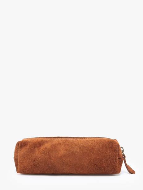Trousse Cuir Milano Marron velvet VE22116 vue secondaire 2
