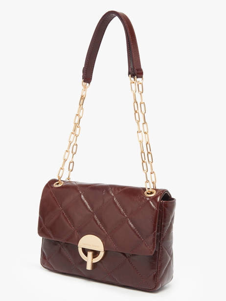 Grand Sac Moon En Cuir Vanessa bruno Rouge moon 84V40329 vue secondaire 2