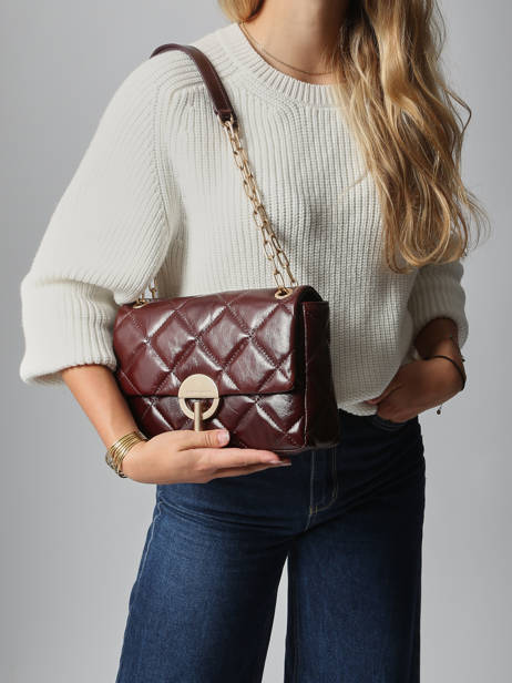 Grand Sac Moon En Cuir Vanessa bruno Rouge moon 84V40329 vue secondaire 1