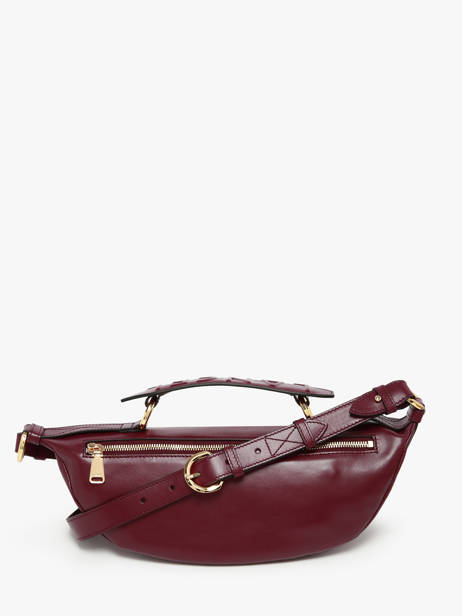 Sac Bandoulière S Origami Cuir Lancel Rouge origami A12527 vue secondaire 4