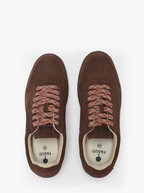 Sneakers En Cuir Faguo Marron men 25CG0202 vue secondaire 3
