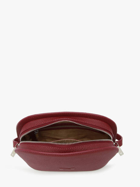 Sac Bandoulière Lilou Cuir Nathan baume Rouge egee 2 vue secondaire 3
