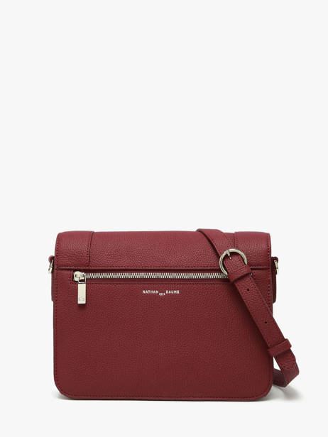 Sac Bandoulière Rotterdam Cuir Nathan baume Rouge mondrian 3 vue secondaire 4