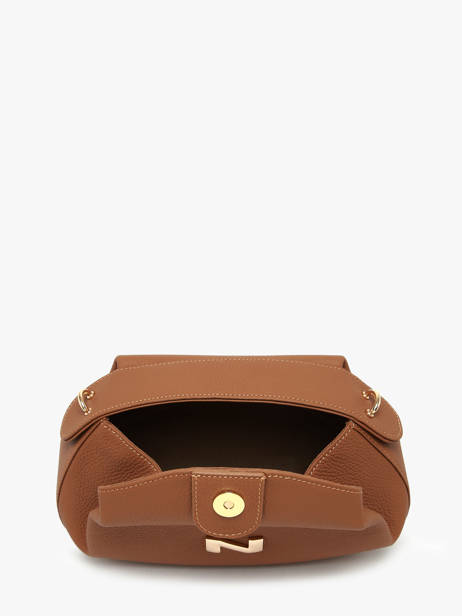 Sac Bandoulière Nymphea Cuir Nathan baume Marron nymphea 2 vue secondaire 3