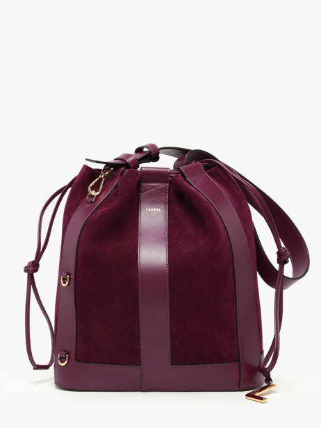 Sac Seau M Elles Cuir Lancel Rouge elles A13360
