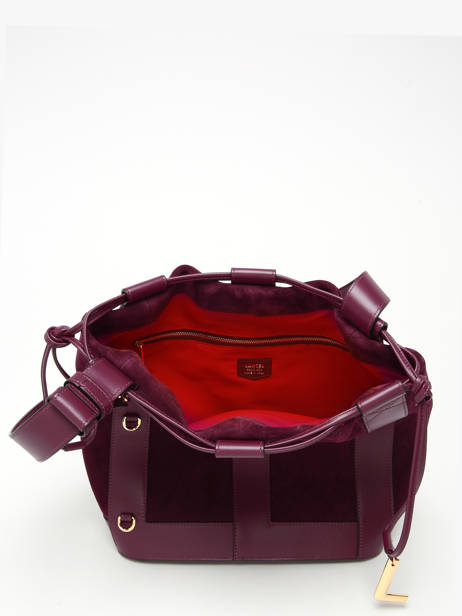 Sac Seau M Elles Cuir Lancel Rouge elles A13360 vue secondaire 3