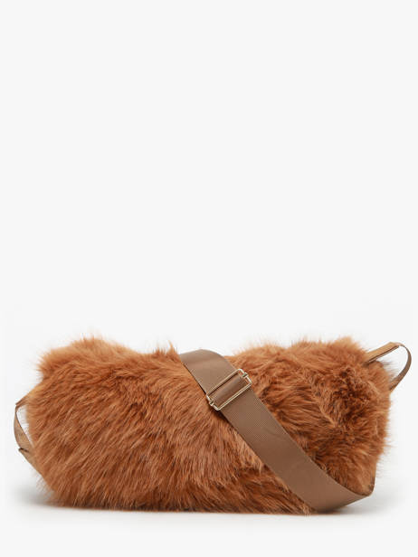 Sac Bandoulière Doudou Fourrure Le voyage en panier Marron doudou AHP261 vue secondaire 5