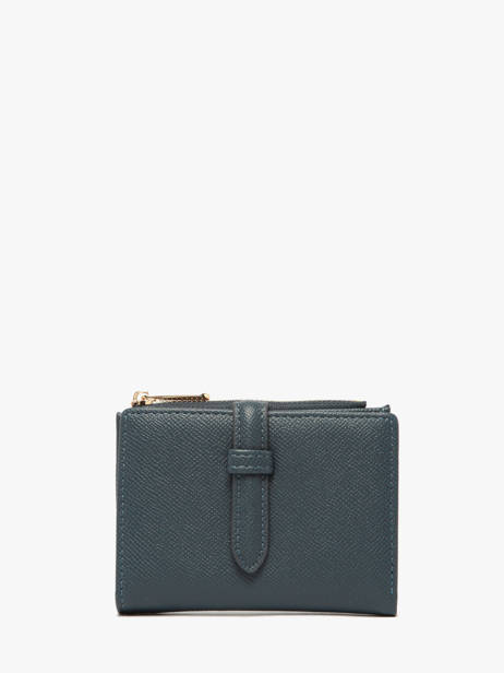 Porte-monnaie Porte-cartes David jones Bleu saffiano P163