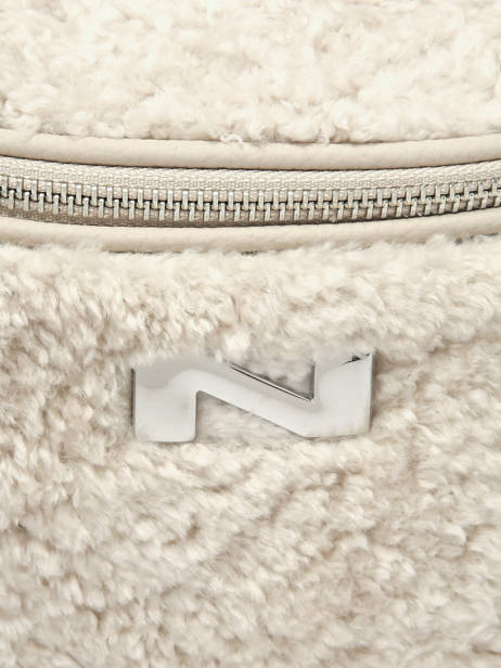 Sac Banane Large Derby Winter Mouton Et Cuir Nathan baume Beige n city S vue secondaire 3