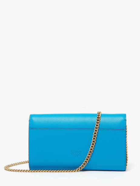 Sac Bandoulière Love Bag Icon Cuir Pinko Bleu love bag icon A0F1 vue secondaire 4