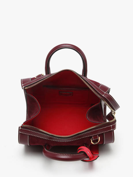 Mini Sac Bowling Bcbg Cuir Daim Lancel Rouge bcbg A13692 vue secondaire 3