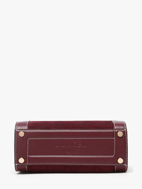 Mini Sac Bowling Bcbg Cuir Daim Lancel Rouge bcbg A13692 vue secondaire 5