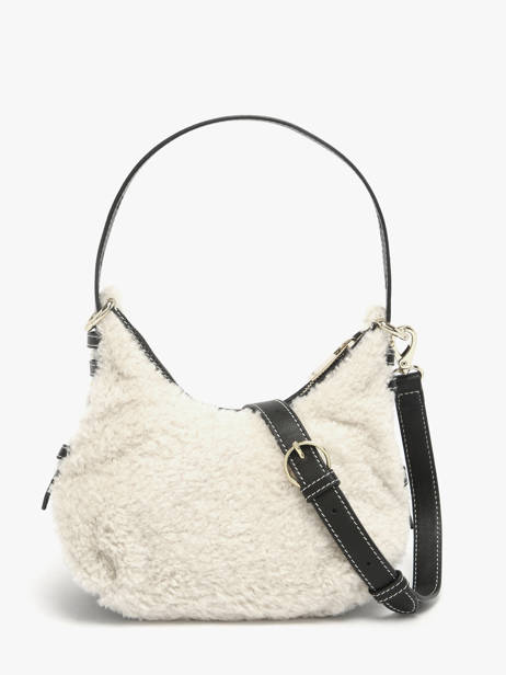 Sac Bandoulière Sam Cuir Et Mouton Nathan baume Beige vogue S vue secondaire 4