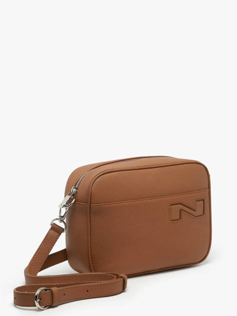 Sac Bandoulière N City Louvain Cuir Nathan baume Marron n city 7 vue secondaire 2
