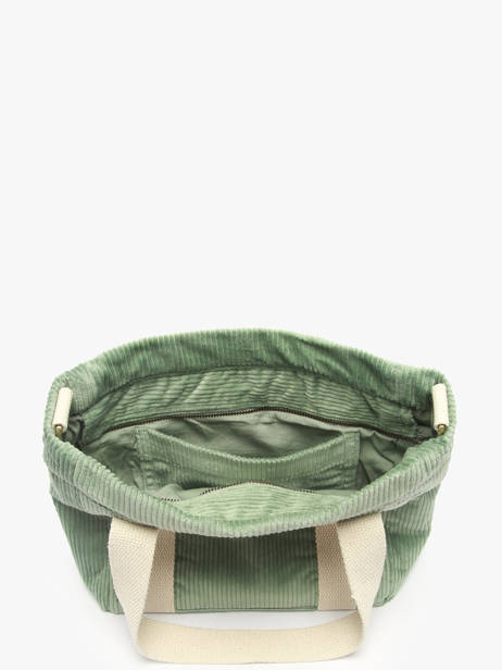Sac Porté Main Velours Velours Côtelé Hindbag Vert velours V vue secondaire 3