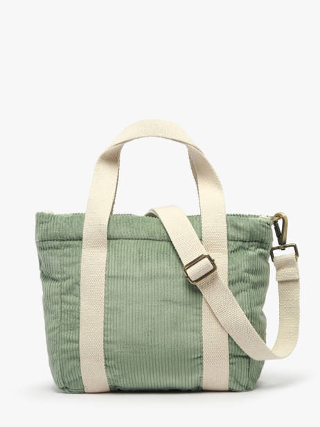 Sac Porté Main Velours Velours Côtelé Hindbag Vert velours V vue secondaire 4