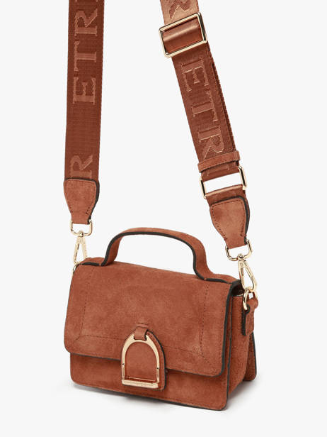 Sac Bandoulière Xs Altesse Suede Etrier Marron altesse suede EASU048X vue secondaire 2