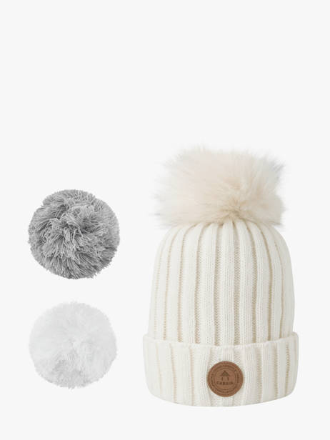 Bonnet Cabaia Blanc hats SG696105