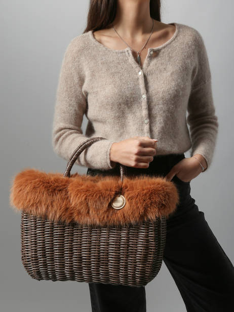 Cabas Doudou Le voyage en panier Marron doudou L vue secondaire 1