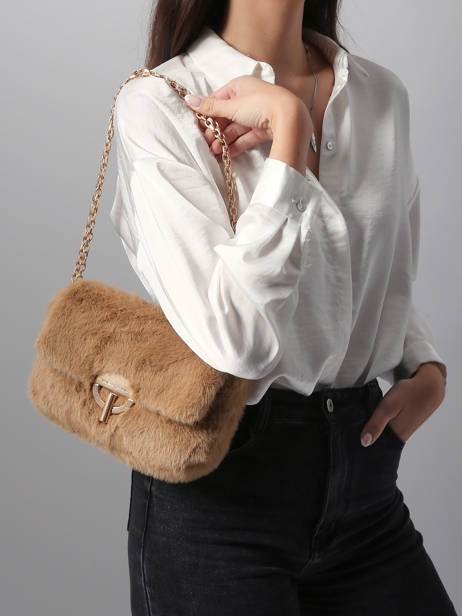Sac Bandoulière Moon M En Fausse Fourrure Vanessa bruno Beige moon 30V40533 vue secondaire 1