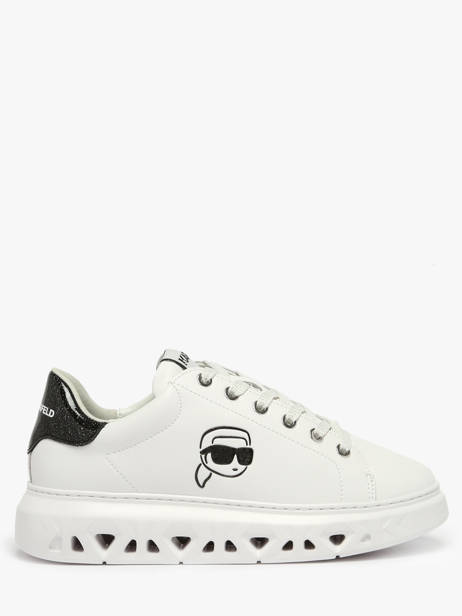 Sneakers Kapri Kite En Cuir Karl lagerfeld Blanc women KL64525