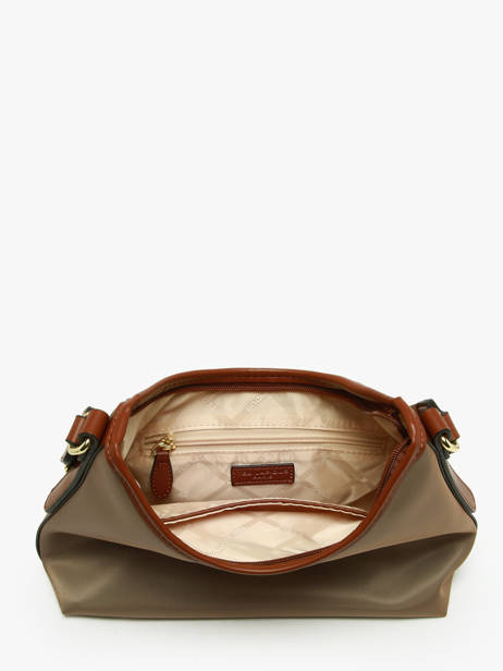 Sac Bandoulière Jamie Nylon Ted lapidus Beige jamie DU43504 vue secondaire 3
