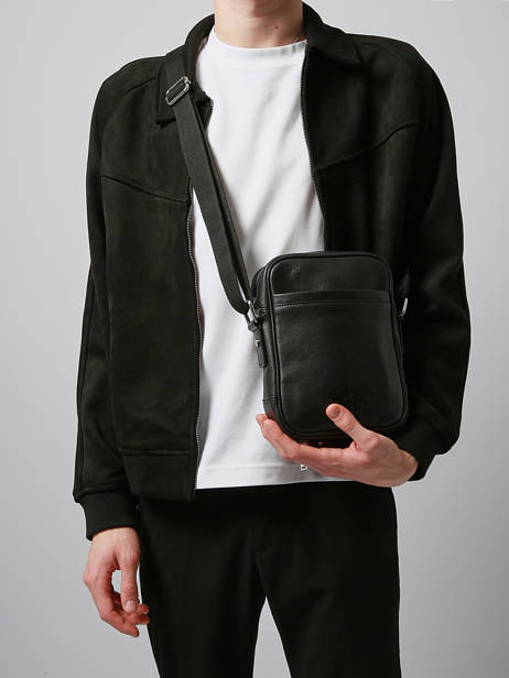 Sac Bandoulière Serge blanco Noir baltimore BAL13009 vue secondaire 1