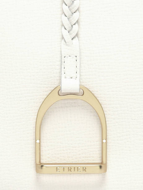 Sac Bandoulière Torsade Cuir Etrier Blanc torsade ETOS0142 vue secondaire 5