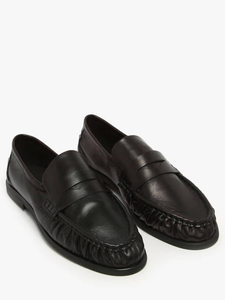 Mocassins En Cuir Pavement Noir accessoires 24139 vue secondaire 1