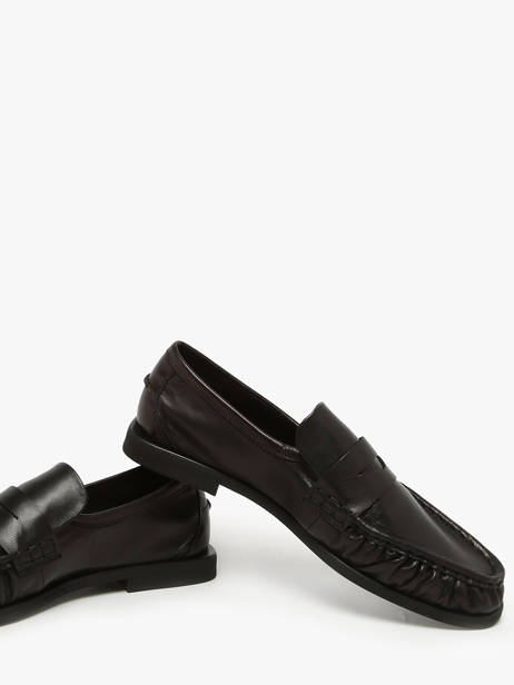 Mocassins En Cuir Pavement Noir accessoires 24139 vue secondaire 2