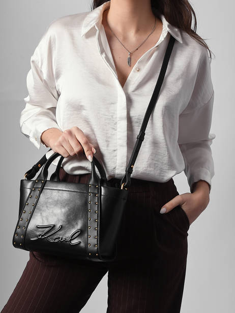 Sac à Main K/ville Studs Cuir Karl lagerfeld Noir k ville B1W30262 vue secondaire 1