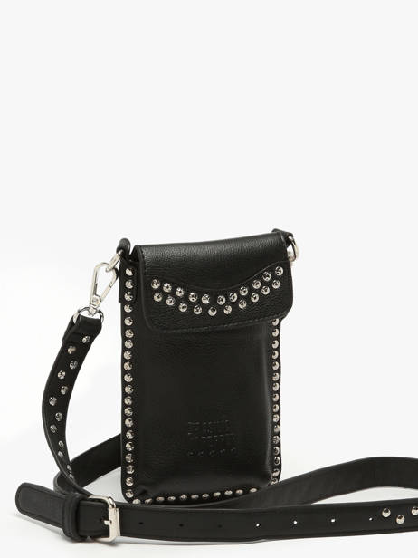 Étui Téléphone Cuir Basilic pepper Noir glam BGLA88 vue secondaire 2