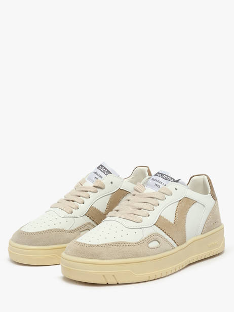 Sneakers En Cuir Victoria Beige women 1257136 vue secondaire 1