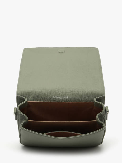 Sac Bandoulière Rotterdam Cuir Nathan baume Vert mondrian 3 vue secondaire 3