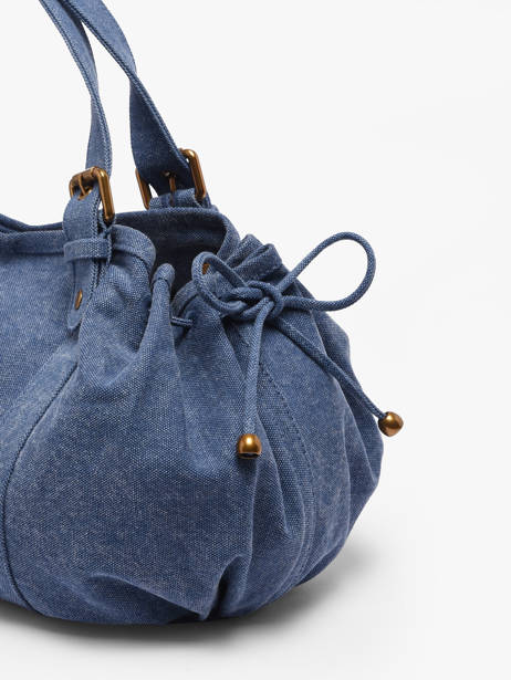 Sac 24h Canvas Coton Gerard darel Bleu canvas D489 vue secondaire 5