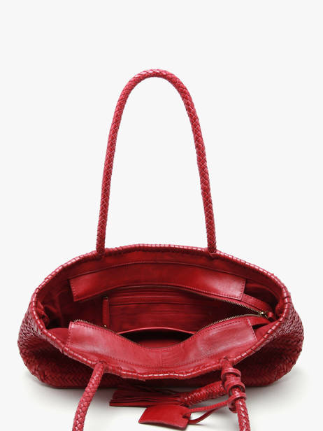 Sac Porté épaule Heritage Cuir Biba Rouge heritage PER10L vue secondaire 3