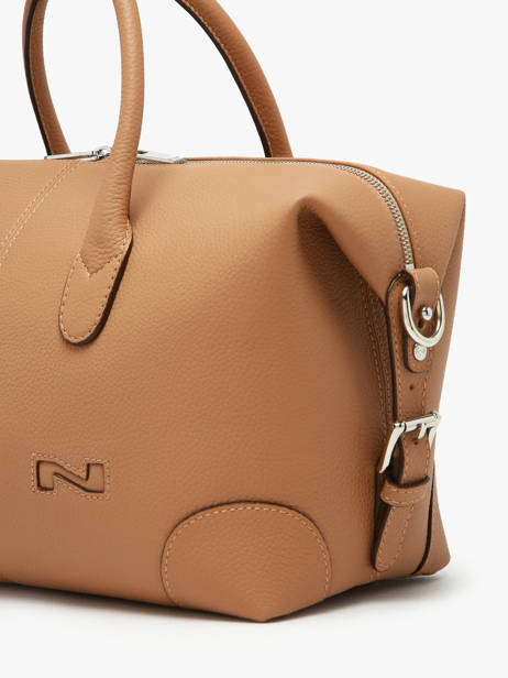 Sac Porté Main Senna Cuir Nathan baume Marron drive 2 vue secondaire 3