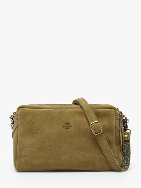 Sac Bandoulière Vintage Cuir Mila louise Beige vintage 23673V vue secondaire 4