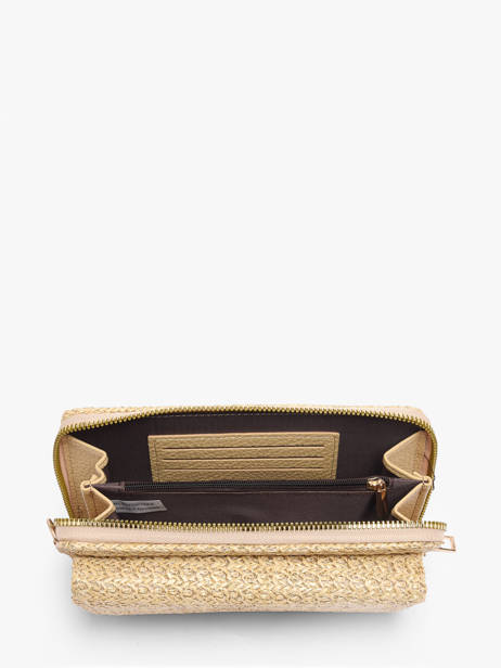 Portefeuille Et Bandoulière Miniprix Beige raphia 1460 vue secondaire 2