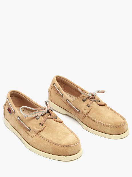 Chaussures Bateau En Cuir Sebago Beige men 7111PTW vue secondaire 2