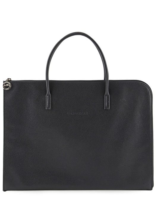 Longchamp Le foulonné Serviette Noir